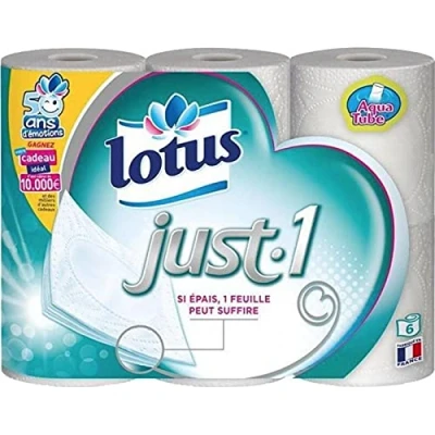 Imagen de Lotus Just 1 6 rodillos (6 lotes de más 36 rollos)