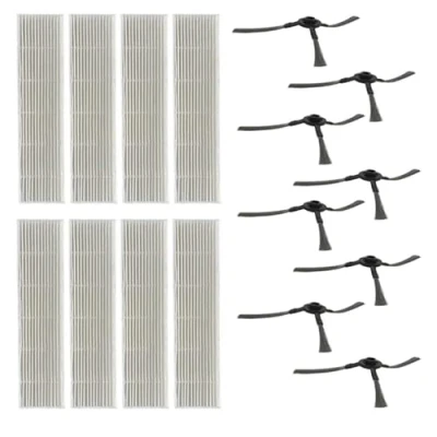 Imagen de C U 8xside Brush + 8 filtros HEPA para Vileda VR 102 / 201 303 accesorios robot aspirador de repuesto