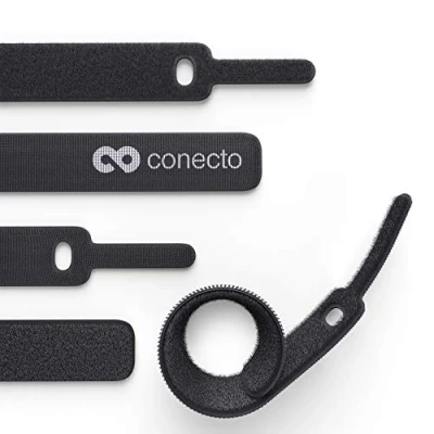 Imagen de conecto CC50557 Bridas con lazo para la gestión de Cables, Juego 10, negro