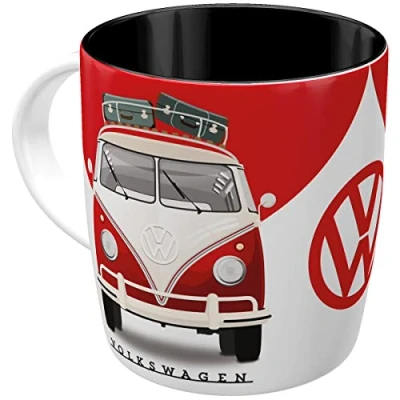 Imagen de Nostalgic Art Taza de café retro, VW Good In Shape Idea regalo furgoneta Volkswagen, Diseño vintage, cerámica, 330 ml