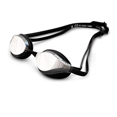 Imagen de Arena Python Mirror Gafas de natación, Unisex Adulto, Silver/Black, Talla Única