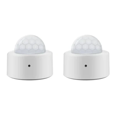 Imagen de Mauedest 2 Detectores de Movimiento PIR en 1 Tuya Zigbee 3.0, Sensor Alarma Antirrobo Seguridad, Luz Inteligente WIFI con Humano