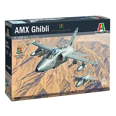 Imagen de Italeri 1460 1:72 AMX Ghibli modelismo, Kit, Modelo de Suelo, Bricolaje, Hobby, Pegar, Kit plástico, detallado, Multicolor