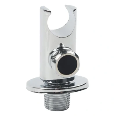 Imagen de soporte de ducha mano para montaje en pared, codo ducha, conector manguera