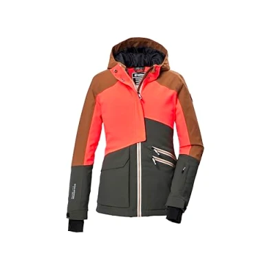 Imagen de killtec Niñas Chaqueta de esquí/chaqueta funcional con capucha y protección contra la nieve KSW 405 GRLS SKI JCKT, dark moss, 152, 42092 000