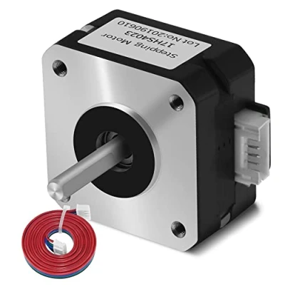 Imagen de MMOBIEL Nema 17 Motor paso A bipolar (17HS4023) 1.8 grados 4.1 V 1 13 Ncm (521.6 g) incluye cable de m