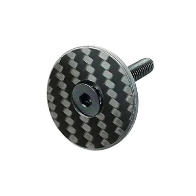 Imagen de Bouchon de direction A Head en carbone Avec vis titane 1 / 8&quot; Verni, Glossy