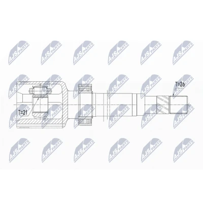 Imagen de NTY NPW RE 119 Junta Homocinética Caja de cambios manual Eje delantero, derecha RENAULT: Captur