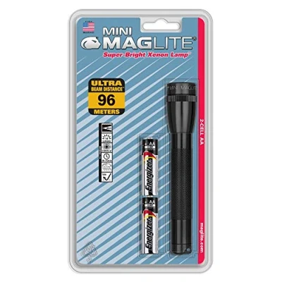 Imagen de Maglite Minimag Linterna de acampada y senderismo, color negro