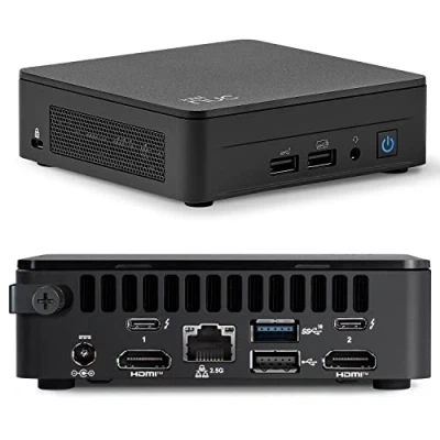 Imagen de Intel NUC 13 Pro Arena Canyon Mini PC NUC13ANKi7 computadora de Escritorio/HTPC 13th Gen.Intel Core i7 1360P, 12 núcleos (4P+8E), WiFi 6, Bluetooth 5.3, Windows 11 (32 GB RAM, 1 TB SSD)