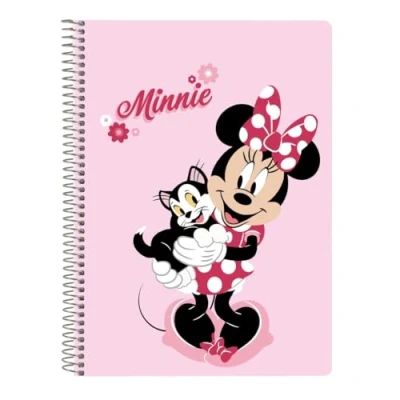 Imagen de Safta MINNIE MOUSE NAIVE Cuaderno 80 Hojas A5, Tapas Duras, Ideal para Niños de Diferentes Edades, Cómodo y Versátil, Calidad Resistencia, 15.5x22 cm