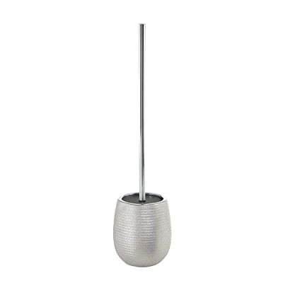 Imagen de Gedy Plata, G Astrid Escobilla WC de Apoyo, Dimensiones 47 X 11,5 CM Peso 0,648 kg, baño cerámica, Años Garantía 2, Diseño R&amp;S, Único