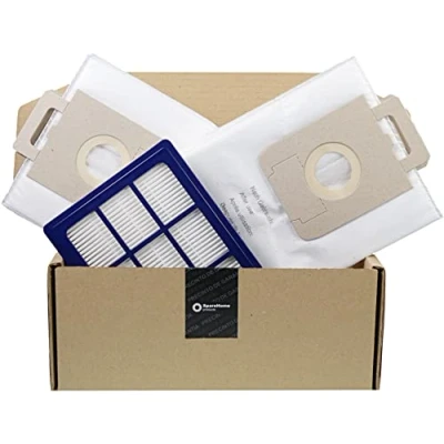 Imagen de SpareHome® 10 Bolsas de alta filtración + 1 Filtro Hepa compatible con aspiradores Nilfisk Power/Select