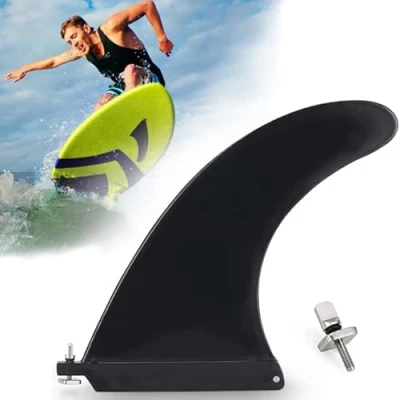 Imagen de Removible Aleta de Tabla Surf,Aleta Surf Universal con Tornillos,para Longboard,Stand up Paddleboard,Kayak,Paddleboards