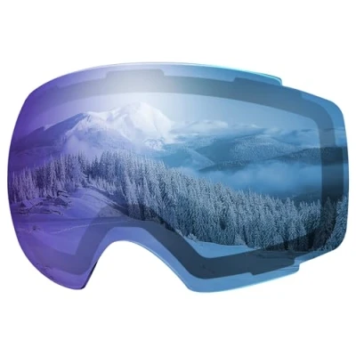Imagen de OutdoorMaster Lentes de repuesto para gafas esquí PRO, más 20 opciones (VLT 33% azul hielo)