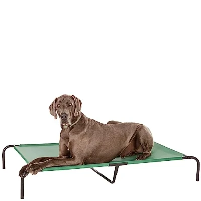 Imagen de Amazon Basics Cama elevada refrescante mascotas para Perro, Verde, XX Large, 153 x 94 23 cm (L An Al)