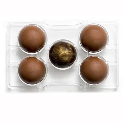 Imagen de DECORA 0050094 Molde para Chocolate HEMISFERIO C/Base Ø 50 200X120X22MM