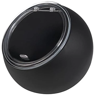 Imagen de APS Moon serving set Juego de 2 piezas: 1 bol melamina (Ø 19cm) + tapa abatible con junta silicona, negro