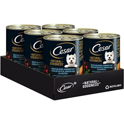 Imagen de CESAR Alimento para Perros Premium en Lata Natural Goodness con Pollo 6 x 400 g
