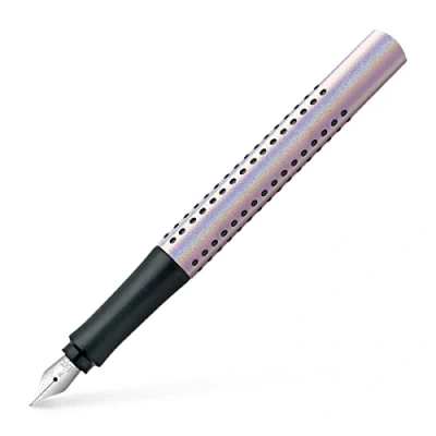 Imagen de Faber Castell 140845 Grip Edition Glam Pluma estilográfica (ancho de trazo F, perla, 1 unidad)