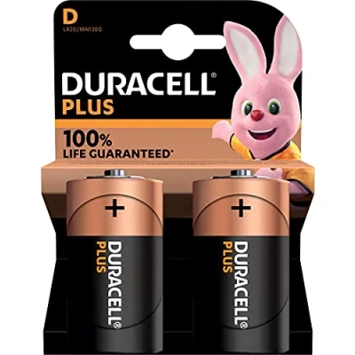 Imagen de 6 pilas alcalinas Duracell D Plus, LR20 MN1300 (3 blísters de 2 baterías)
