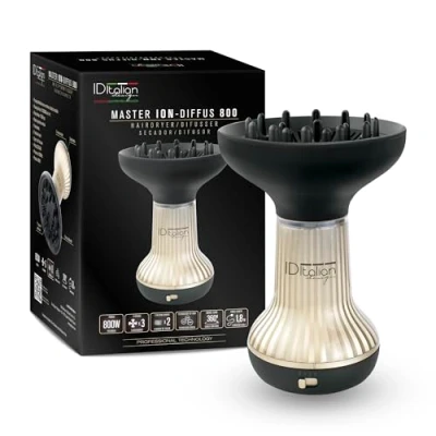 Imagen de ITALIAN DESIGN Secador Difusor Master Ion Difuss 800 de Última Generación para un Peinado Perfecto y Cuidado del Cabello Eficiencia Comodidad Diseño Ligero