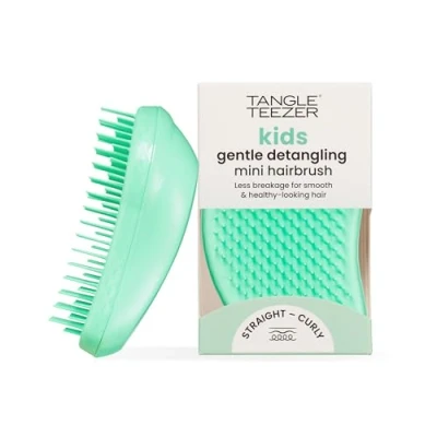 Imagen de Tangle Teezer Mini Original Hairbrush Cepillo Desenredante en Formato para Pelo Seco y Mojado Apto Todo Tipo de Cabello Perfecto Niños Viajes Verde Paraíso