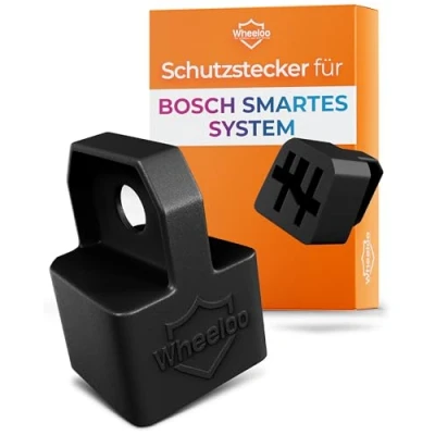 Imagen de WHEELOO Protector de contacto para bicicleta eléctrica Bosch Smartes System, juego 2 unidades, color negro, accesorios batería eBike, protección