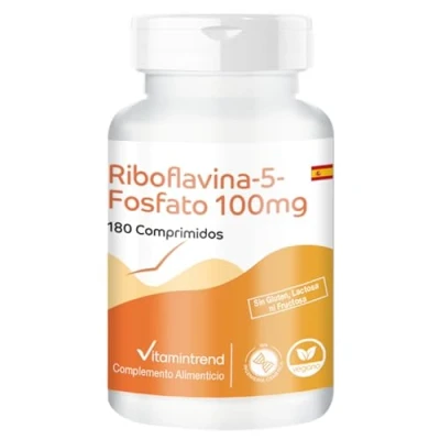 Imagen de Vitamina B2 180 Comprimidos Altamente dosificado Riboflavina 5 fosfato Vitamintrend®