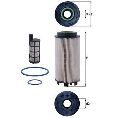 Imagen de MAHLE ORIGINAL KX 403/1KIT Filtro Combustible Cartucho filtrante MERCEDES BENZ: AROCS