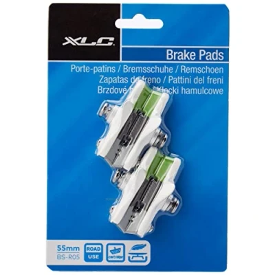 Imagen de XLC, Blanco Kit 4 Zapatas BS R05 Cartridge Carretera 55 mm, Verde, Unisex Adulto, Talla única