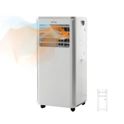 Imagen de EVVO Aire Acondicionado Portatil Frío y Calor, Clase A, 9.000 BTU, Control Remoto Temporizador 24h, 4 en 1, Deshumidificador, Ventilación, Hasta 20 m2. (Modelo: CLIMA P9 Frio Calor)