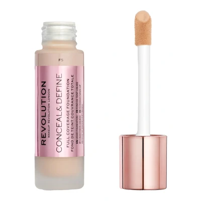 Imagen de Makeup Revolution, Conceal &amp; Define, Base de maquilhagem, F5, 23ml