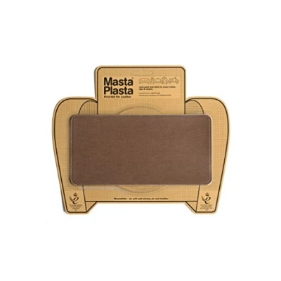Imagen de MastaPlasta Parche Autoadhesivo Premium para Reparación Instantánea de Cuero y Otros Tejidos. CASTAÑA. 20cm x 10cm. Primeros Auxilios sofás, Asientos Coche, Bolsos, Chaquetas