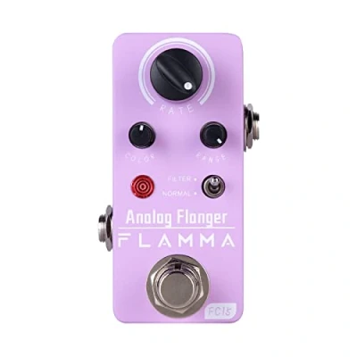 Imagen de FLAMMA FC15 Pedal de efectos guitarra analógico, mini carcasa metal portátil y duradera