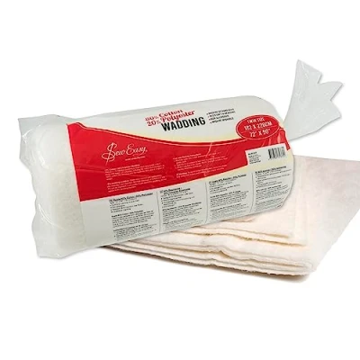 Imagen de Sew Easy Acolchado guata de 80% algodón 20% poliéster Lavable, tamaño Doble 182,9 x 228,6 cm 72 90 (NLW.202)