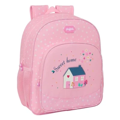 Imagen de Glowlab KIDS SWEET HOME Mochila Junior, Adaptable Carro, Tejido Reciclable, Ideal para Niños de Diferentes Edades, Cómoda y Versátil, Calidad Resistencia, 32x12x38 cm, Color Rosa