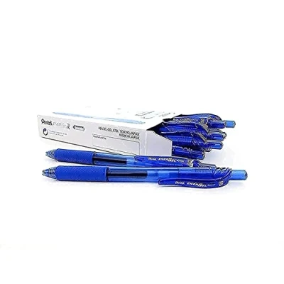 Imagen de Pentel Needle Fine Tip Paquete de 12 bolígrafos tinta gel con trazo fino, azul