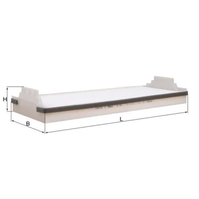 Imagen de MAHLE ORIGINAL LA 154 Filtro de habitáculo partículas 466,0 176 69,5 MAN: TGM, TGA, TGL