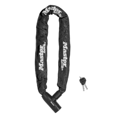 Imagen de MASTER LOCK Candado Bicicleta con Cadena, Llave, 90 cm Cadena 8391EURDPRO, para Bicicleta, Electrica, Montaña