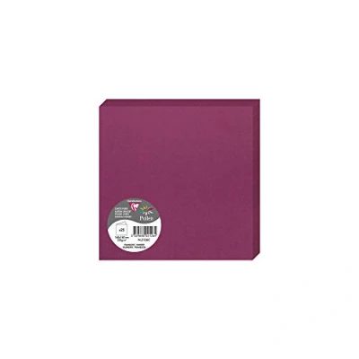 Imagen de Clairefontaine 2126 C Pollen Pack de 25 Sobres dípticas 16 x cm), color frambuesa 0.10