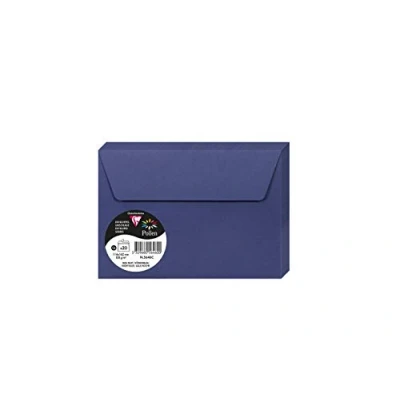 Imagen de Clairefontaine 5646C Un Paquet de 20 Enveloppes Pollen Format C6 (11,4x16,2cm) 120g Auto Adhésives Bleu nuit