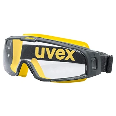Imagen de Uvex U Sonic Supravision Extreme Gafas Protectoras de visión Completa, Color Transparente, Gris y Amarillo