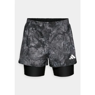 Imagen de adidas Performance Shorts 2 en 1, Mujer, Talla: Large, Grey four/black