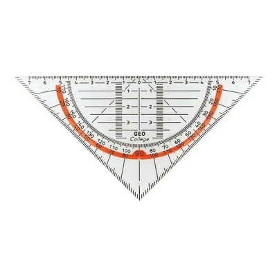 Imagen de GEOtec GEOCollege Escuadra (poliestireno, 16 cm), transparente