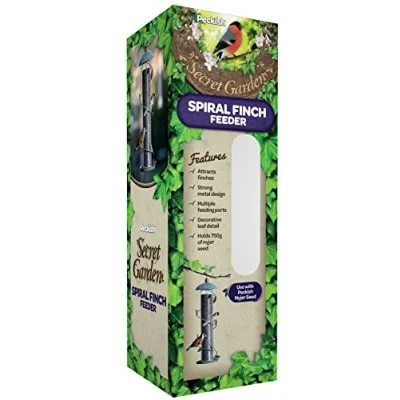 Imagen de Peckish Secret Garden Comedero de Semillas Nyjer para pájaros 60052106, Color Verde, 42 x 14 cm