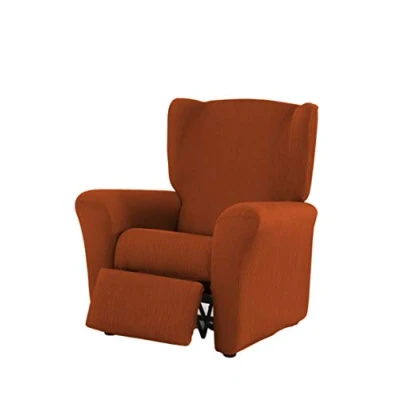 Imagen de Estoralis Berta Funda Sillón de Diseño Moderno Tejido Elástico Teja para Relax (de 70 a 90 cm.) Máxima Adaptabilidad Todo Tipo Sillones