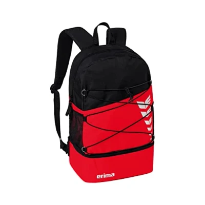 Imagen de Erima Mochila Six Wings, Rojo/Negro, Talla única