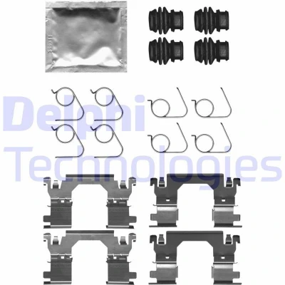 Imagen de DELPHI LX0701 Kit de accesorios, pastillas frenos RENAULT: Megane 4, Kadjar, NISSAN: Qashqai 2, X Trail, OPEL: Grandland
