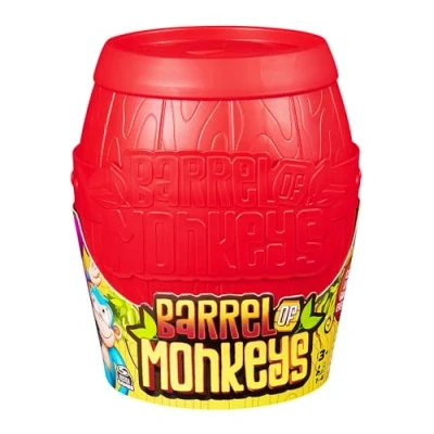 Imagen de SPIN MASTER GAMES Juegos DE MESA &#039;BARREL OF MONKEYS&#039; UN CLÁSICO para TODA LA FAMILIA Infantiles 6070066 Juguetes Niños 3 Años + Regalo